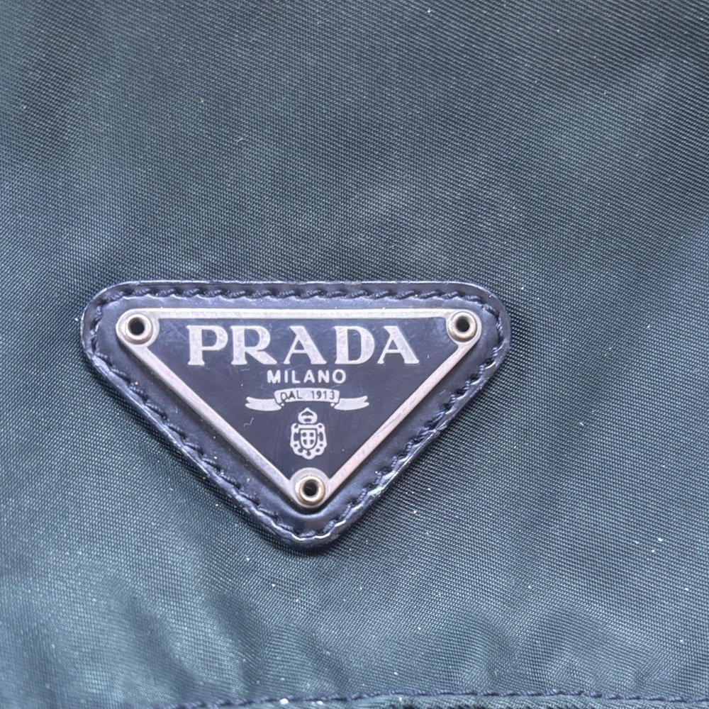 Prada Dark Green Nylon Messenger Bag - Picture 3 of 17